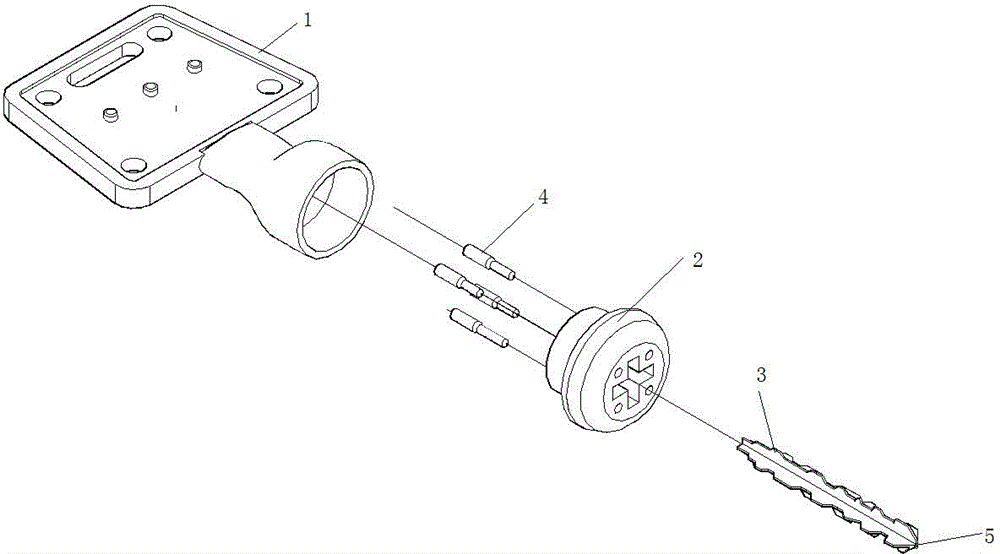 Nine directions anti-theft lock