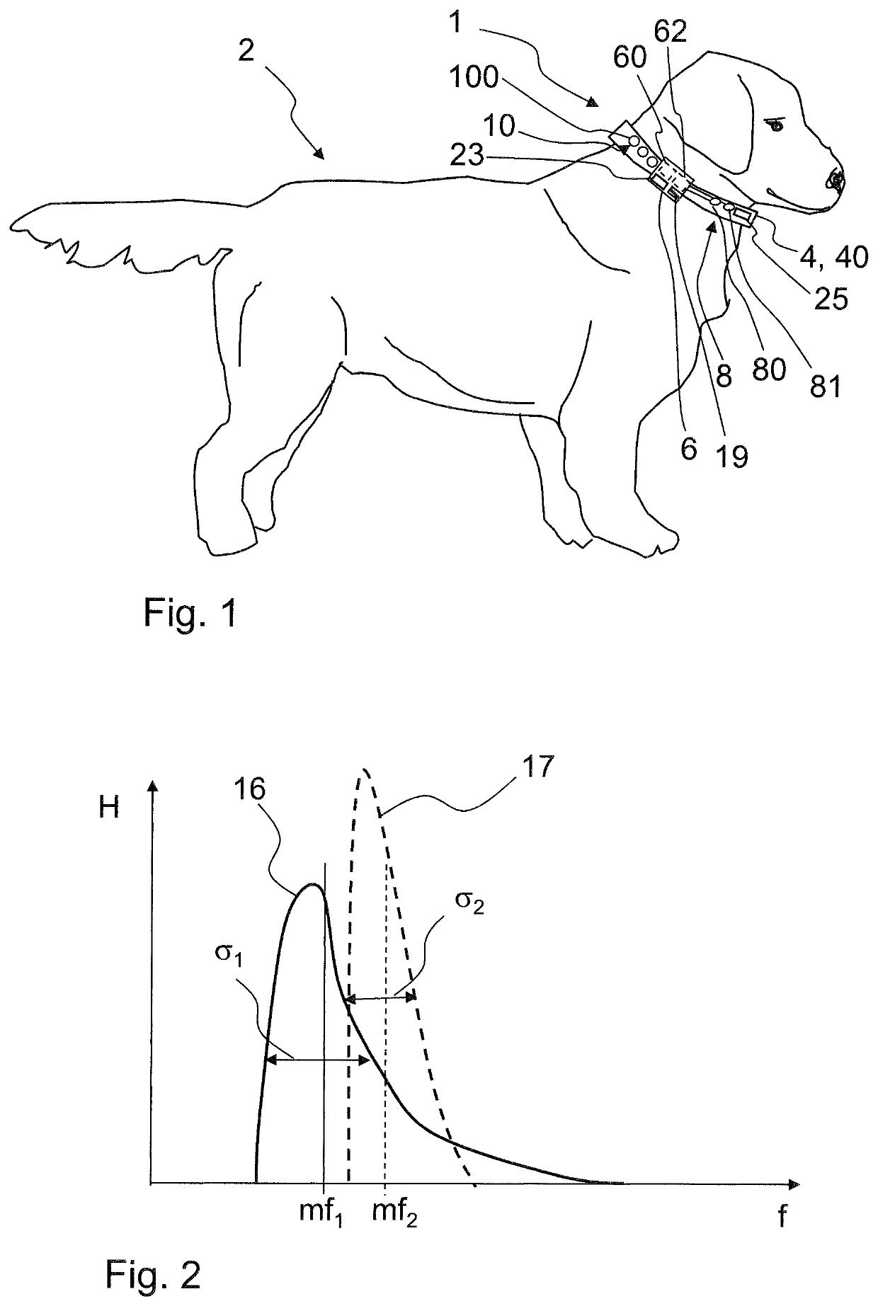 Monitoring device for animals