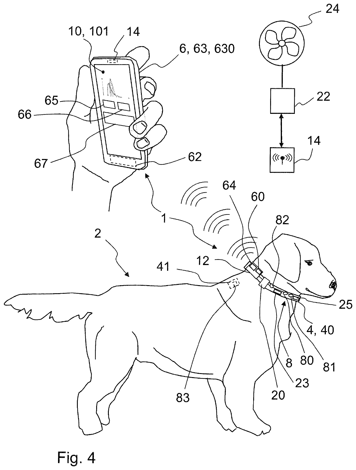 Monitoring device for animals