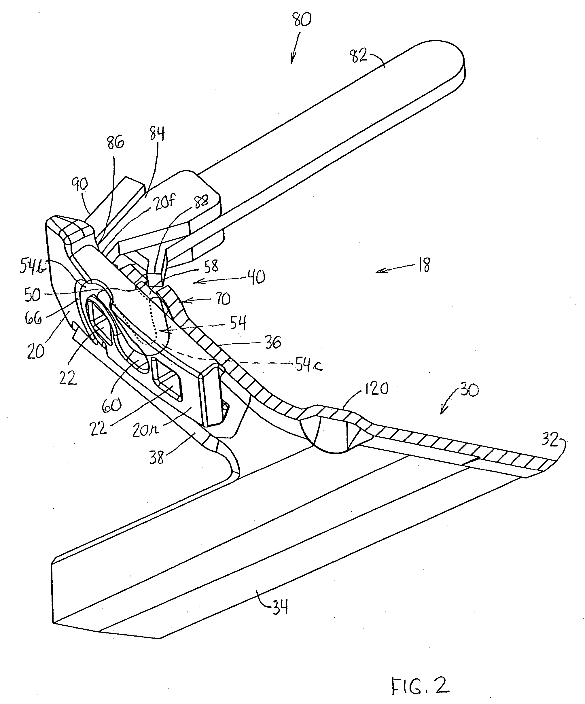 Knock-on sweep structure and tools therefor