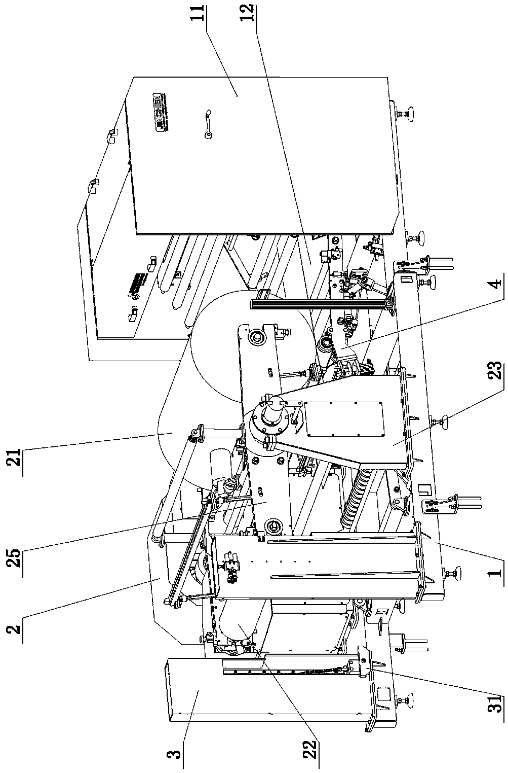 eva automatic roll change bonding device