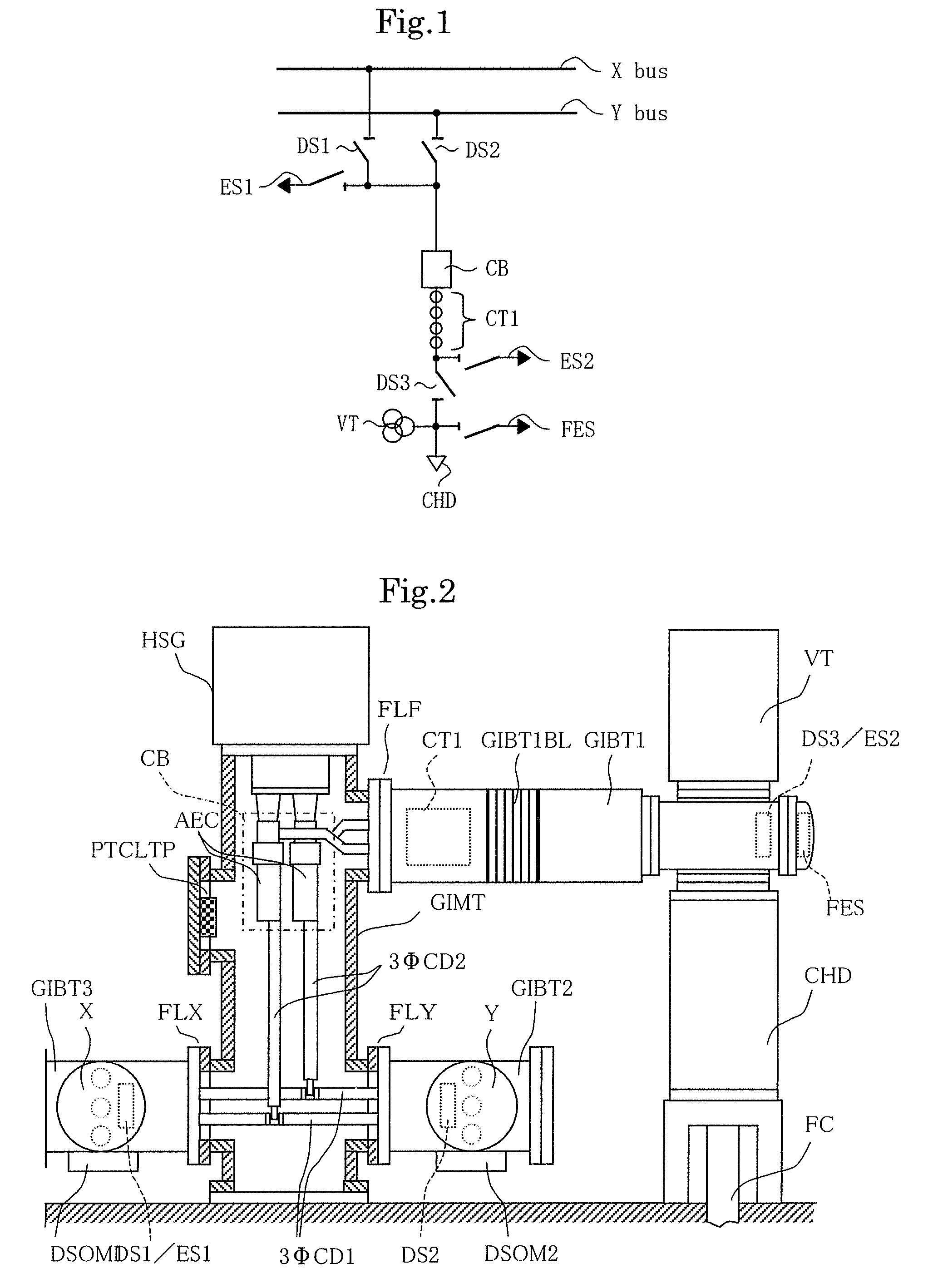 Gas-insulated power apparatus