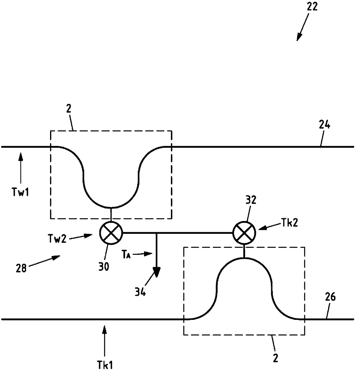 Device for connecting at least one fitting and pipe with thermal decoupling