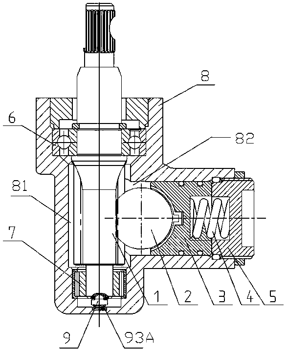 Gear shaft clearance adjustment structure for steering device