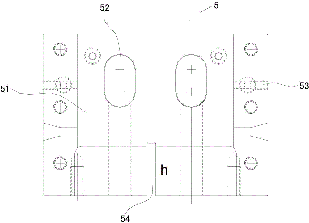 Edge cutting knife device and fin mold provided with edge cutting knife device