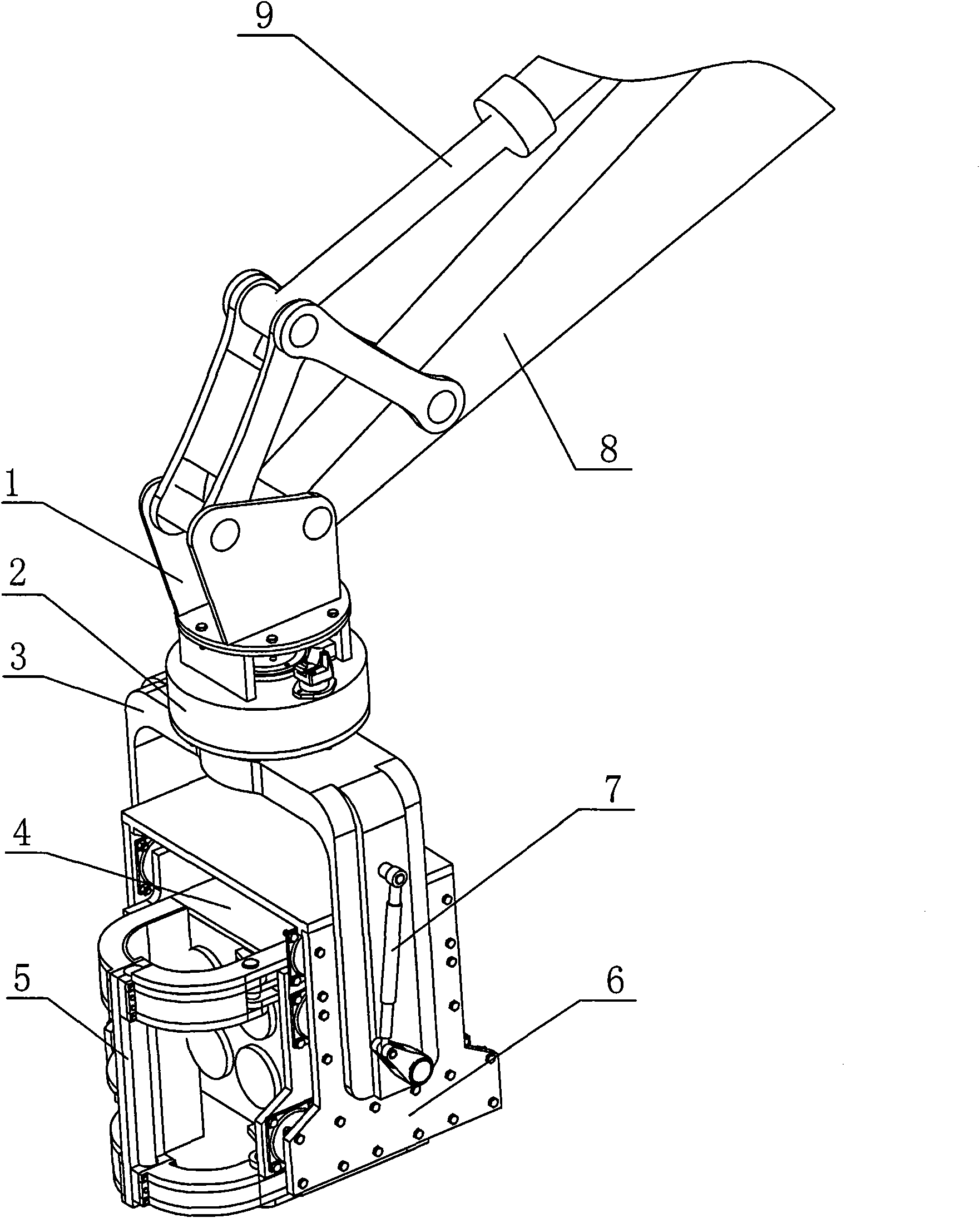 Vibration pile driving hammer with manipulation functions of multiple degrees of freedom