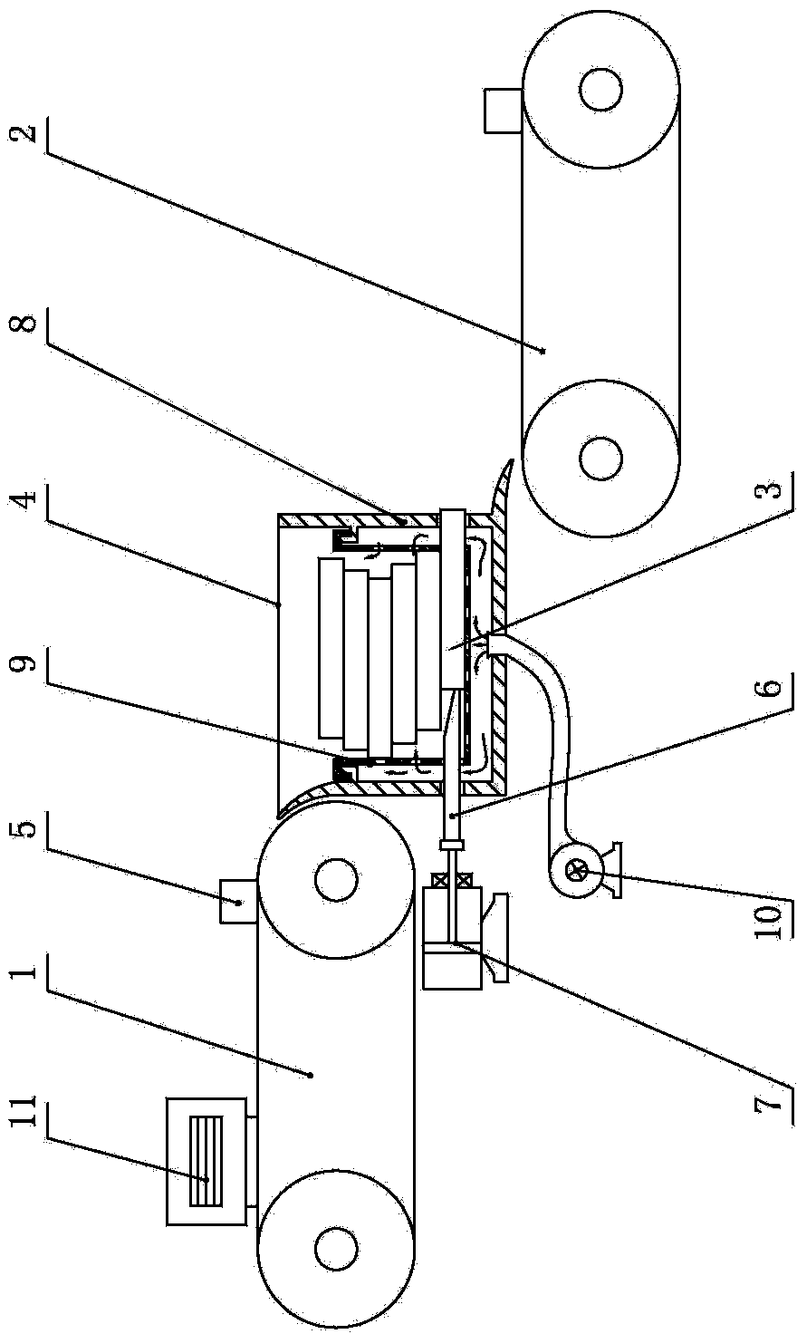 Connection table for cooling hold-up tank with PCB