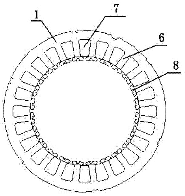 Built-in permanent magnet synchronous motor for kart