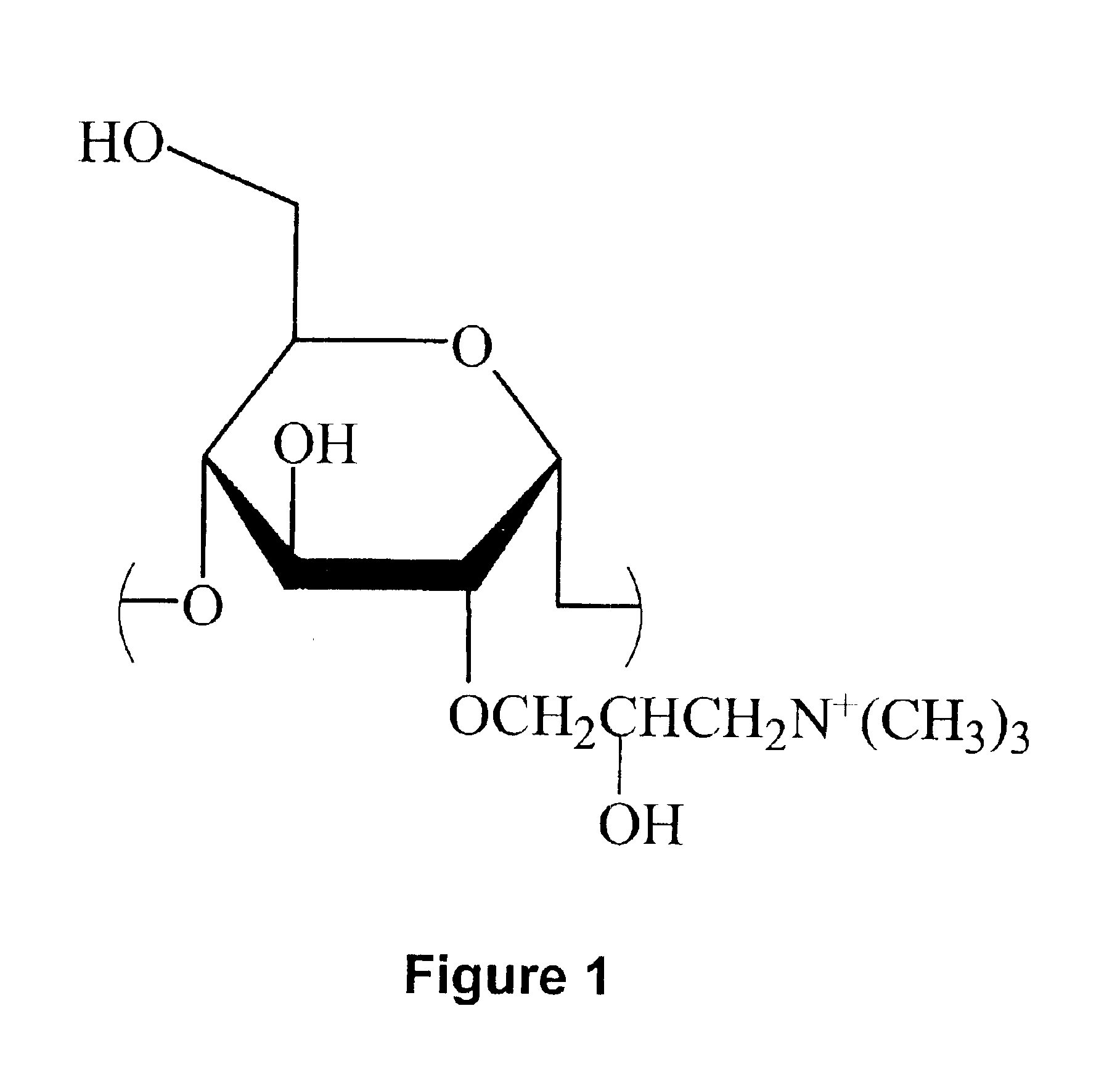 Tissue with semi-synthetic cationic polymer