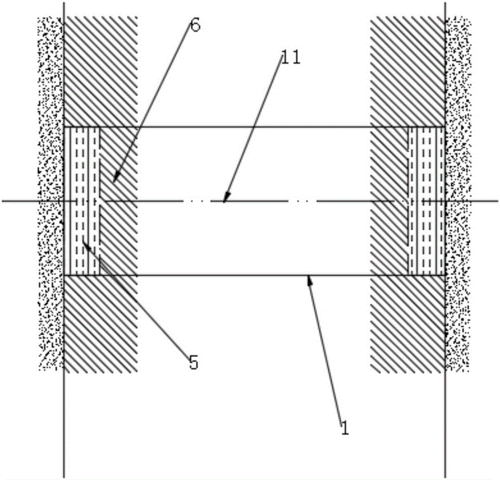 Empty wallpaper pasting decorative structure and construction method thereof