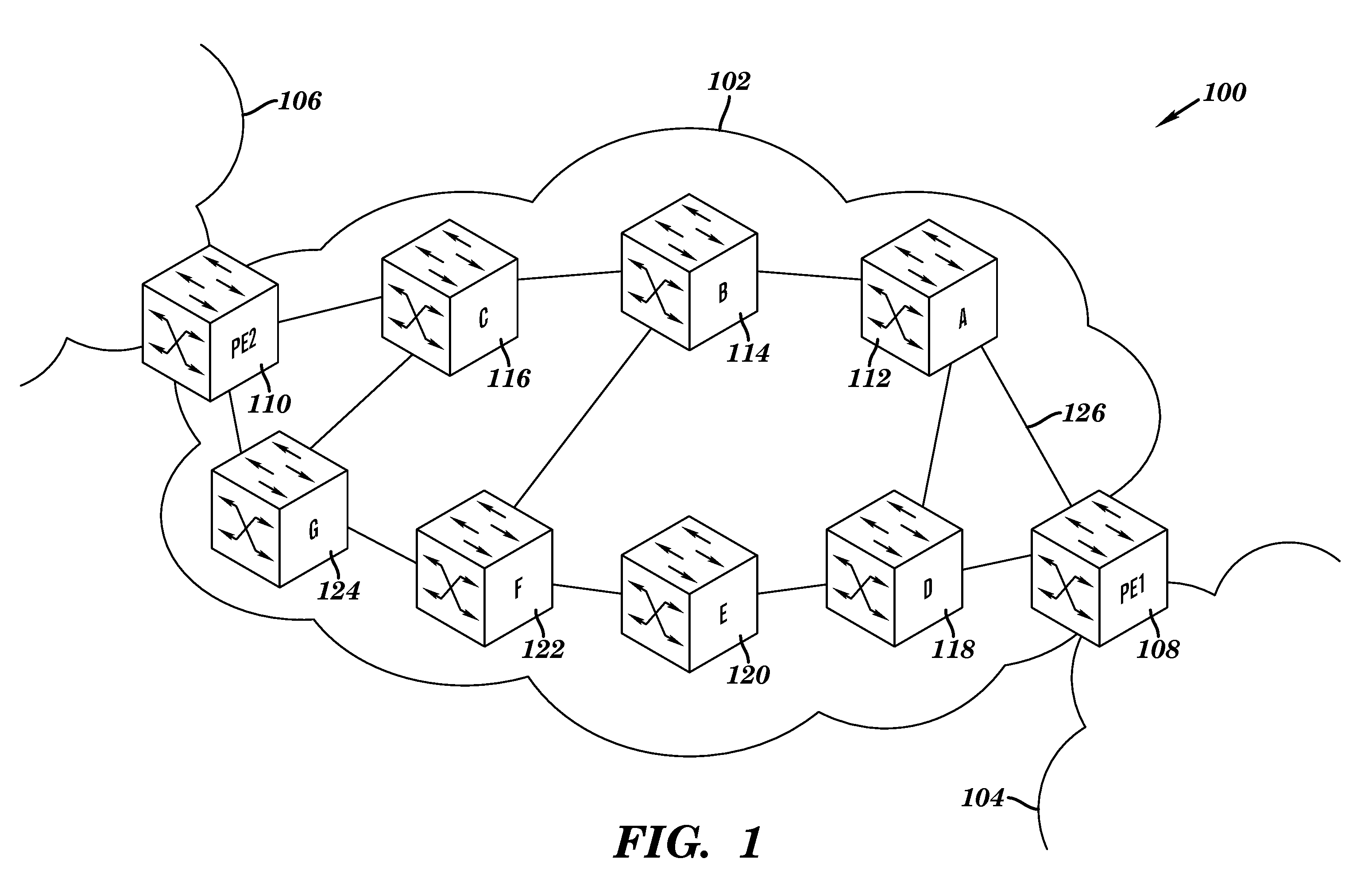 System and method for load balancing traffic in a mpls network