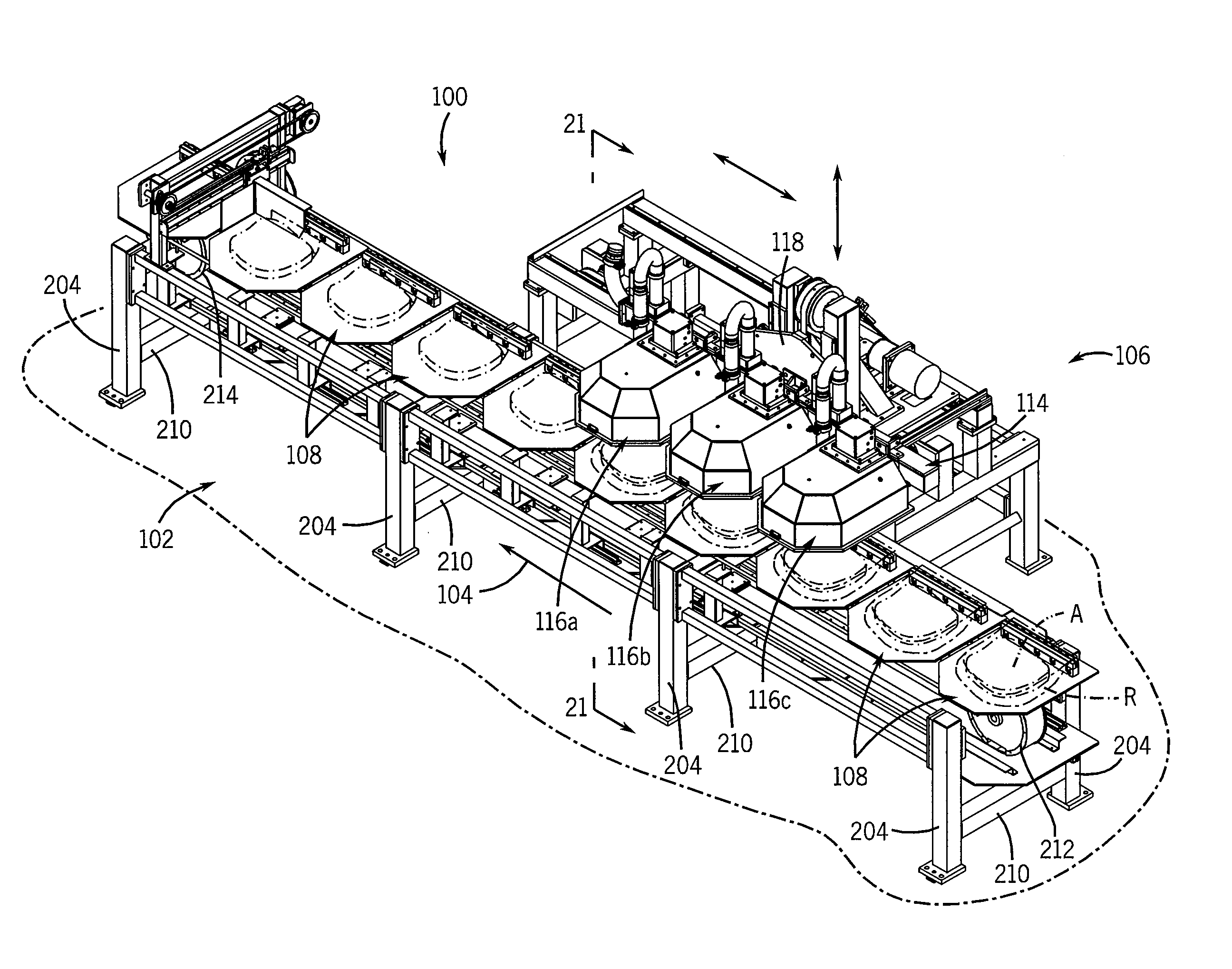Combination vacuum manifold and support beam for a vacuum packaging system
