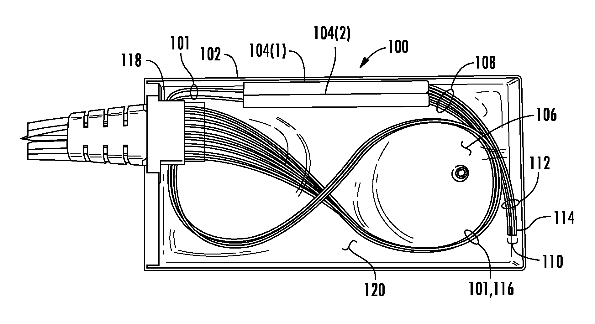 Attenuated splitter module for low count output channels and related assemblies and methods