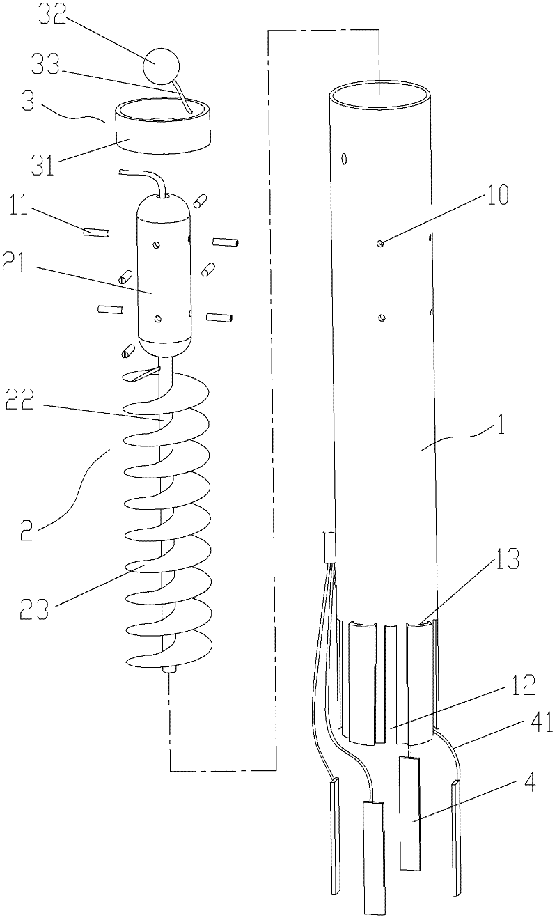 Spiral oil pumping device