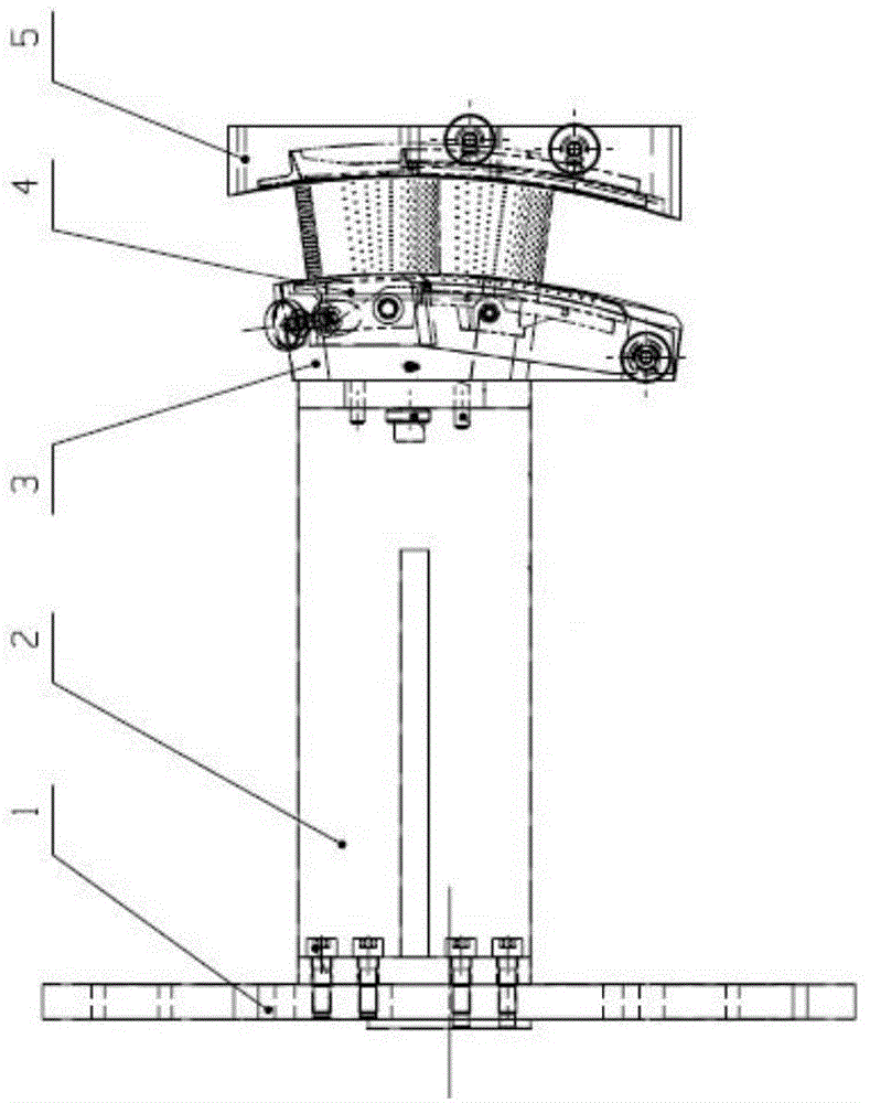 Method of automatic spraying on guiding blade assembly by double robots