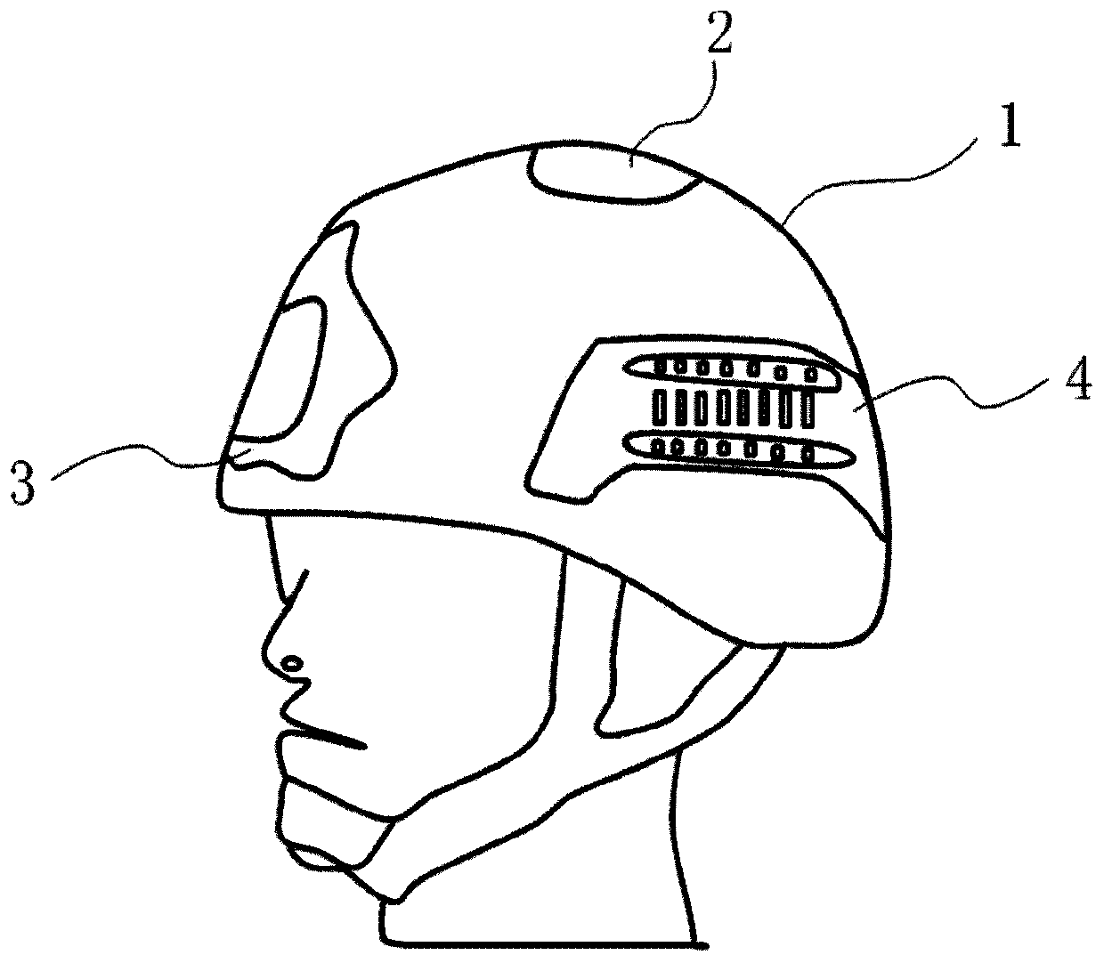Tactical command map drawing and positioning system and helmet