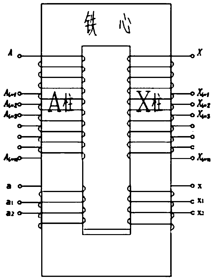 Single-phase earth fault solving method based on multi-tap arc suppression coil