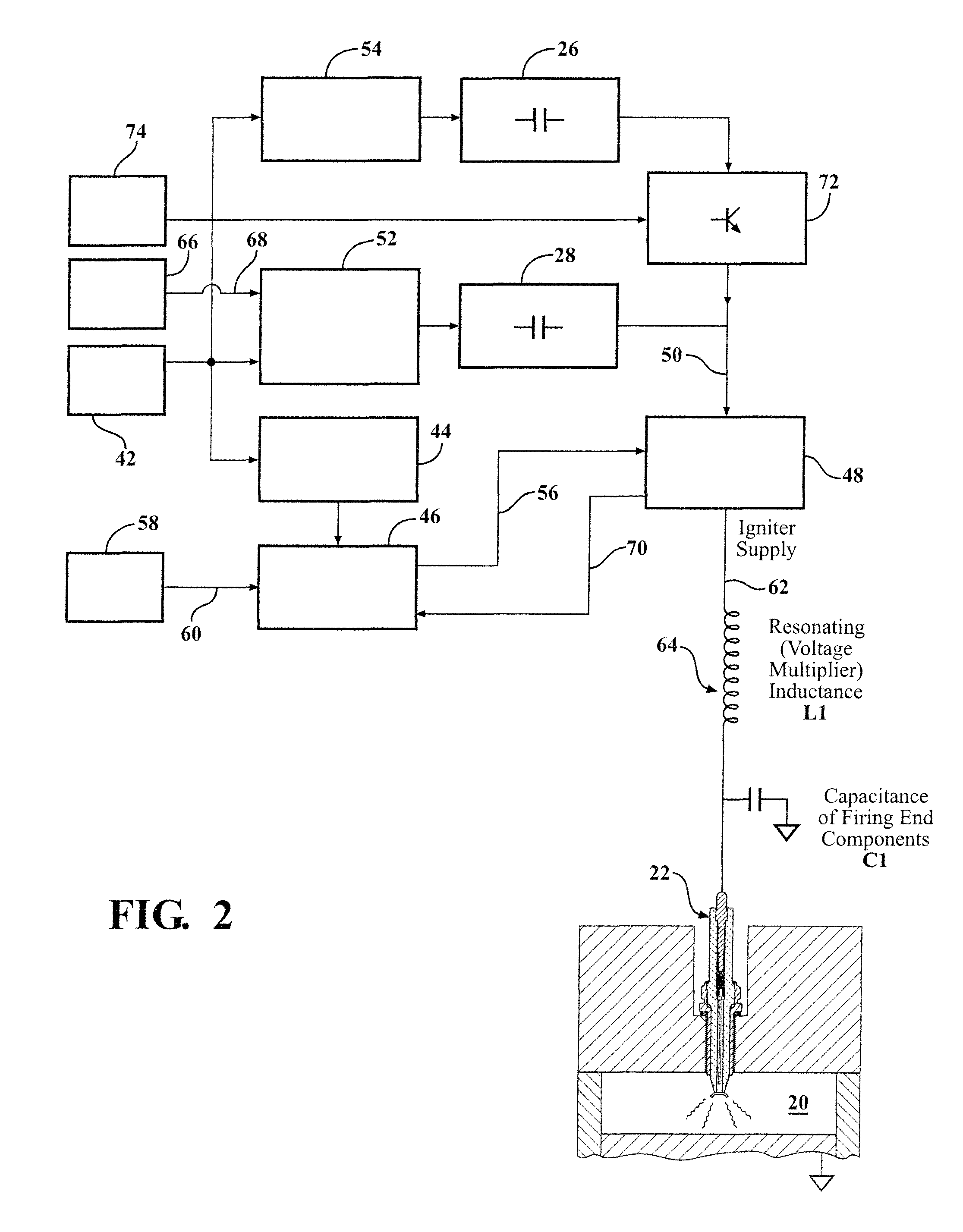 Corona ignition system having selective enhanced arc formation