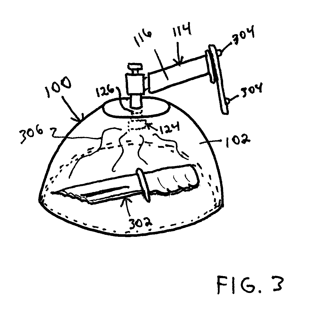 Sublimation containment apparatus and method for developing latent fingerprints
