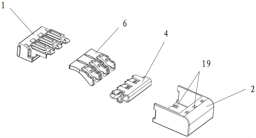 A plug-in terminal connector