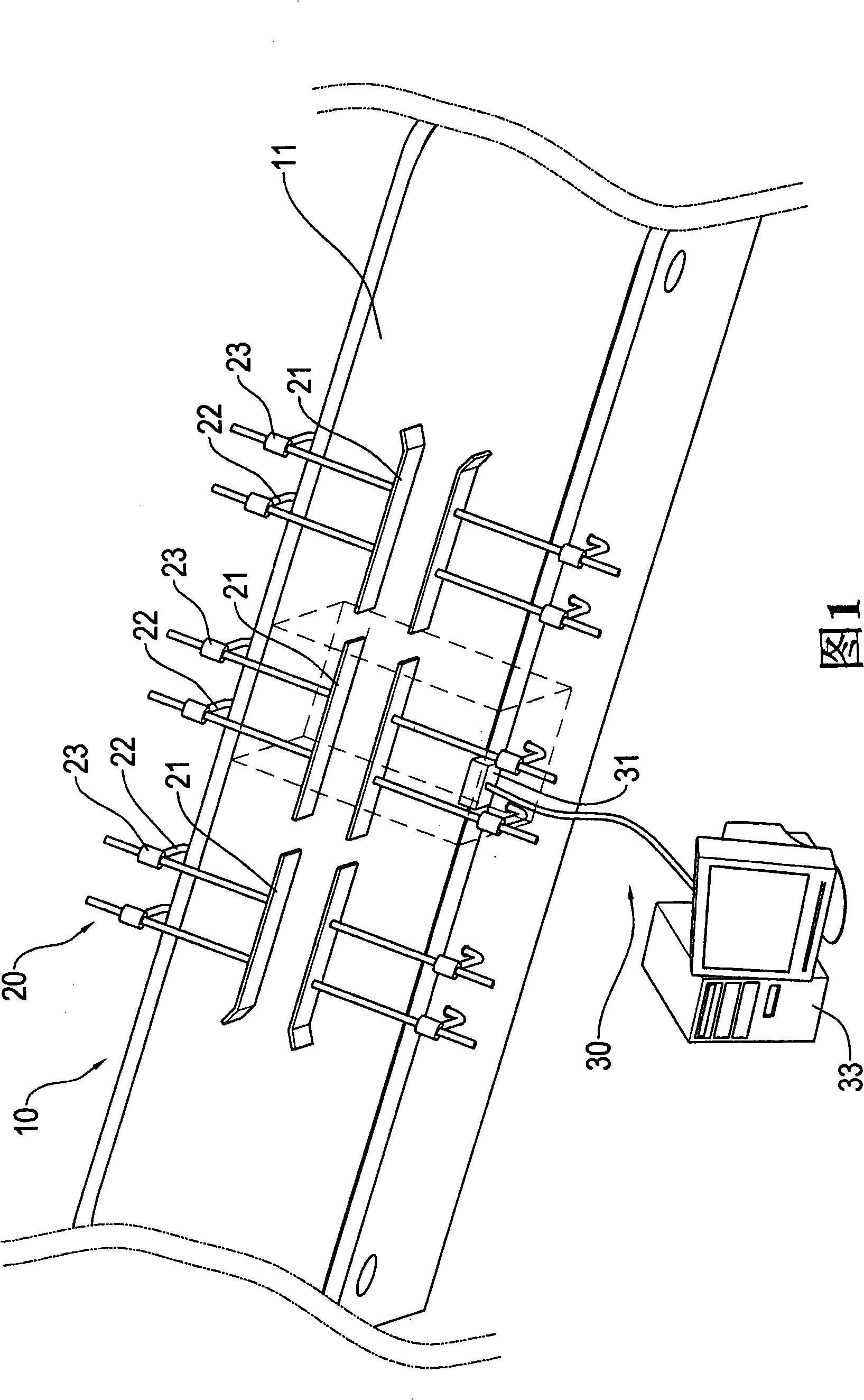 Testing device of electronic label and its method