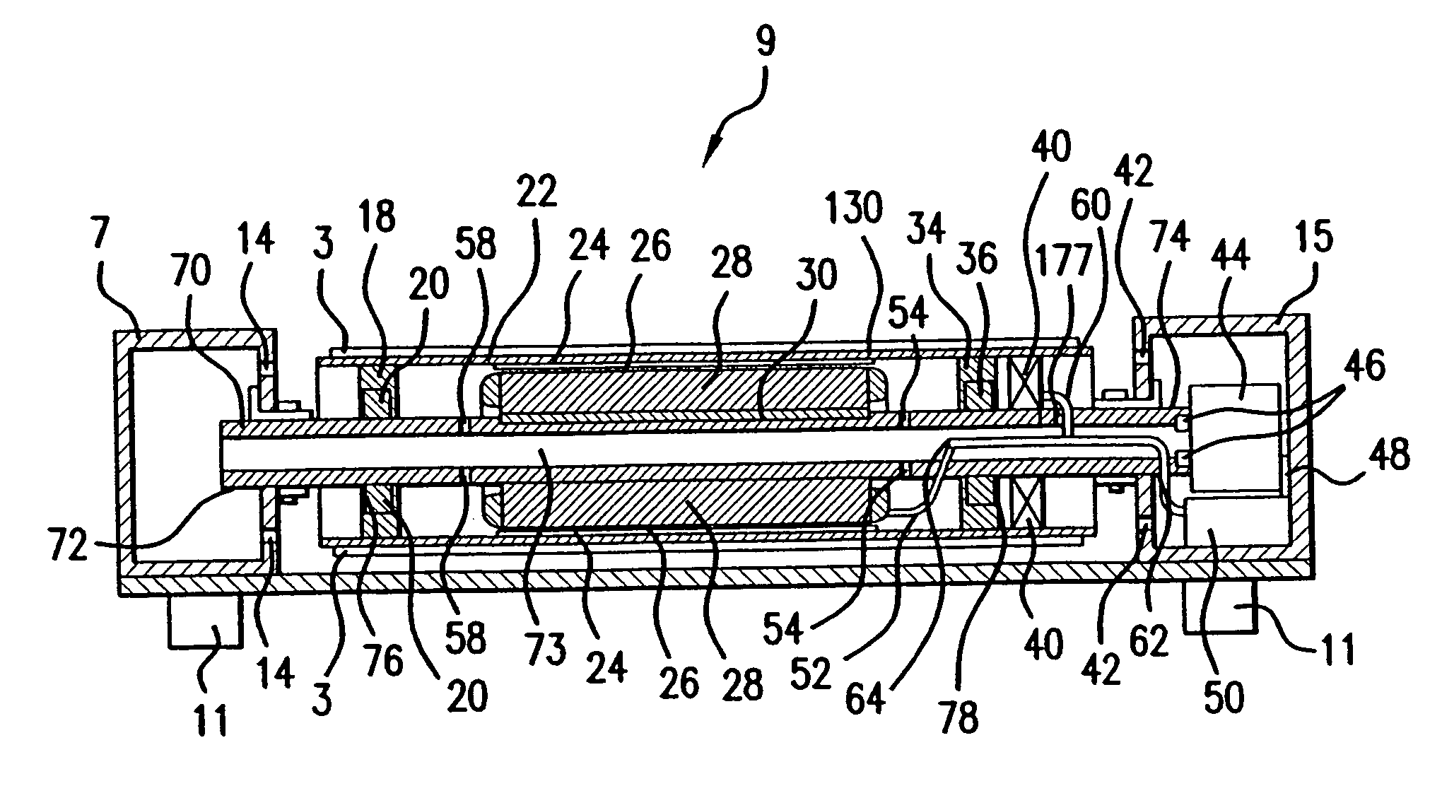 Belt drive system with outer rotor motor