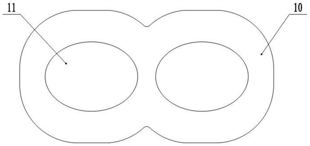 Protective-glasses-compression-injury preventing eye patch and protective glasses with eye patch
