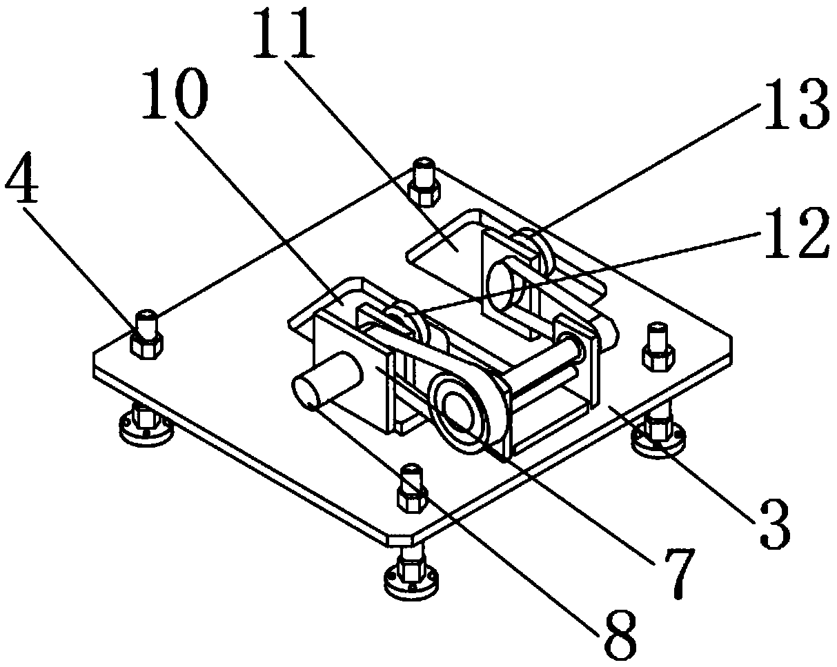Bending following material support device