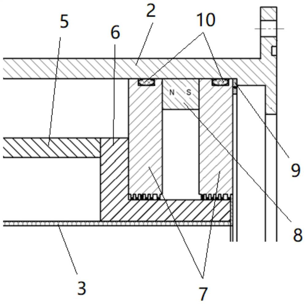 A low-impact space-joint electromagnetic sealing device