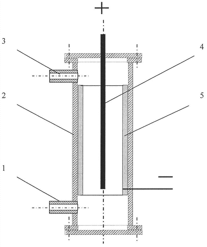 Method and device for absorbing and purifying harmful gas through electrochemical oxidation