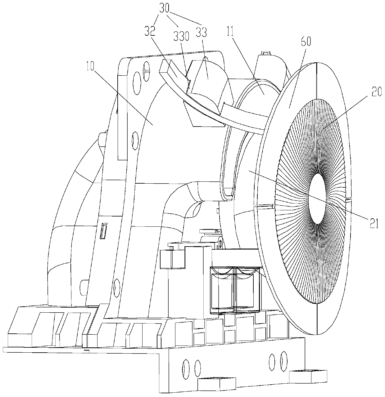 Air outlet structure, fresh air device and air conditioner indoor unit