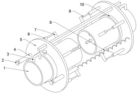 Butt joint device capable of achieving automatic alignment and used for PVC (polyvinyl chloride) pipes