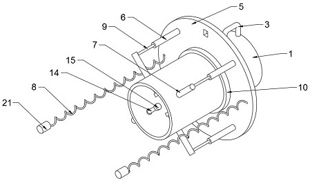 Butt joint device capable of achieving automatic alignment and used for PVC (polyvinyl chloride) pipes