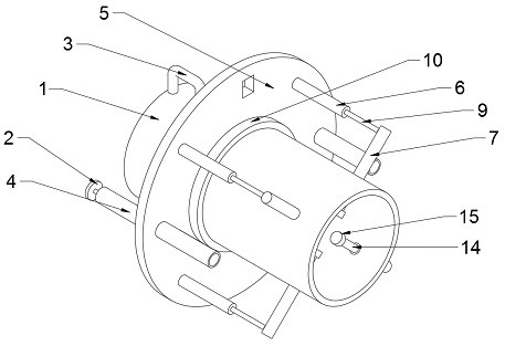 Butt joint device capable of achieving automatic alignment and used for PVC (polyvinyl chloride) pipes