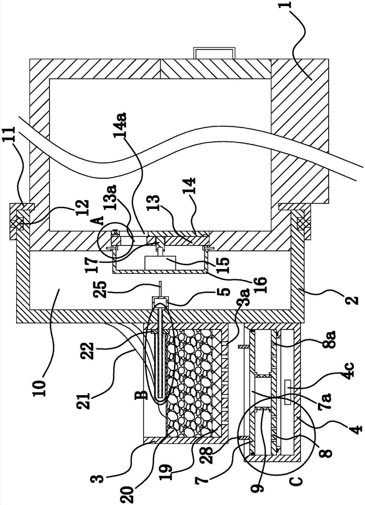 Box-type house water feeding device