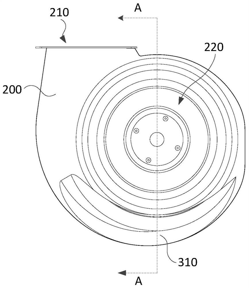 Volute, fan and range hood