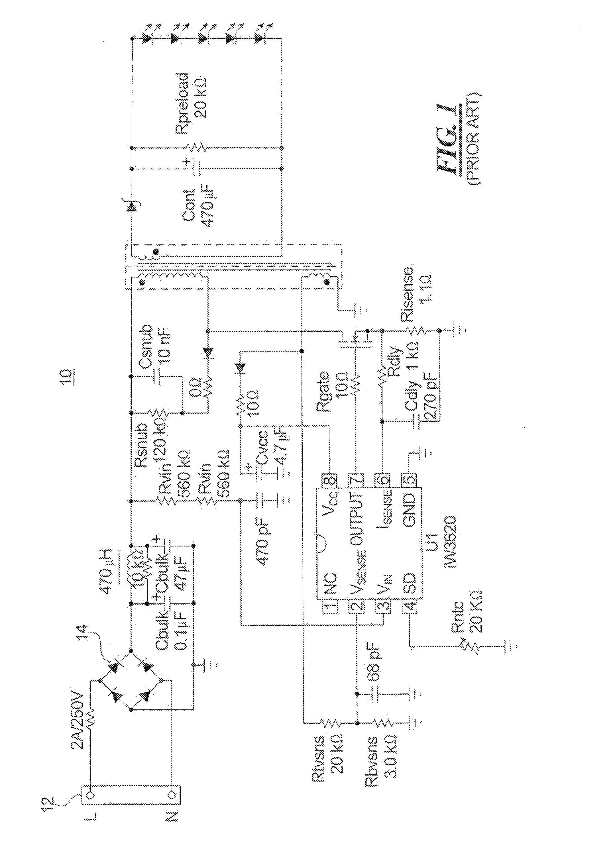 Method and Circuit For Driving Light-Emitting Diodes From Three-Phase Power Source