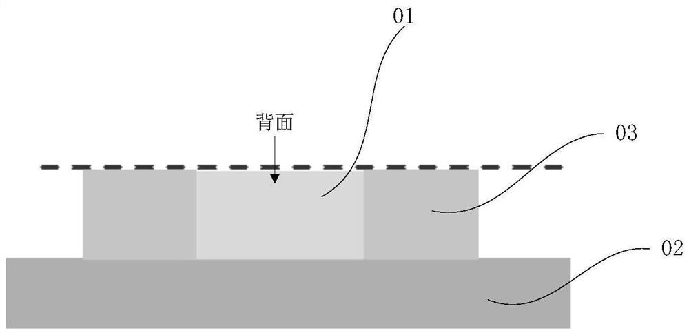 Method for polishing back surface of ultra-small sample