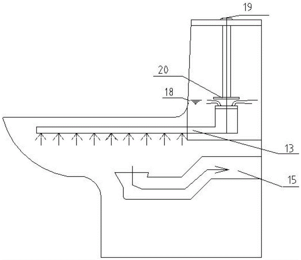 Novel water-saving pedestal pan