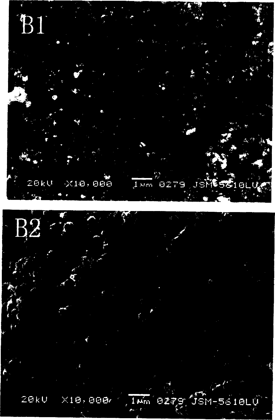 Hydrothermal method for preparing nano crystal Bi2WO6 powder photocatalytic material with visible light activity