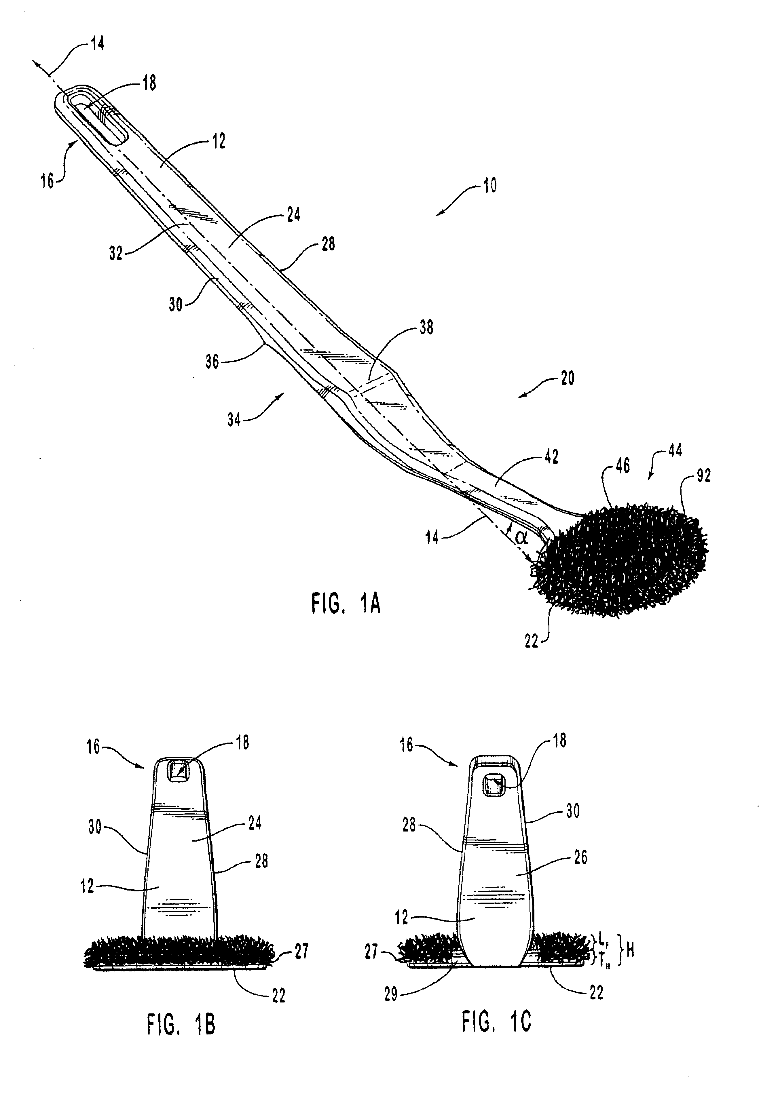 Powered tongue cleaning device