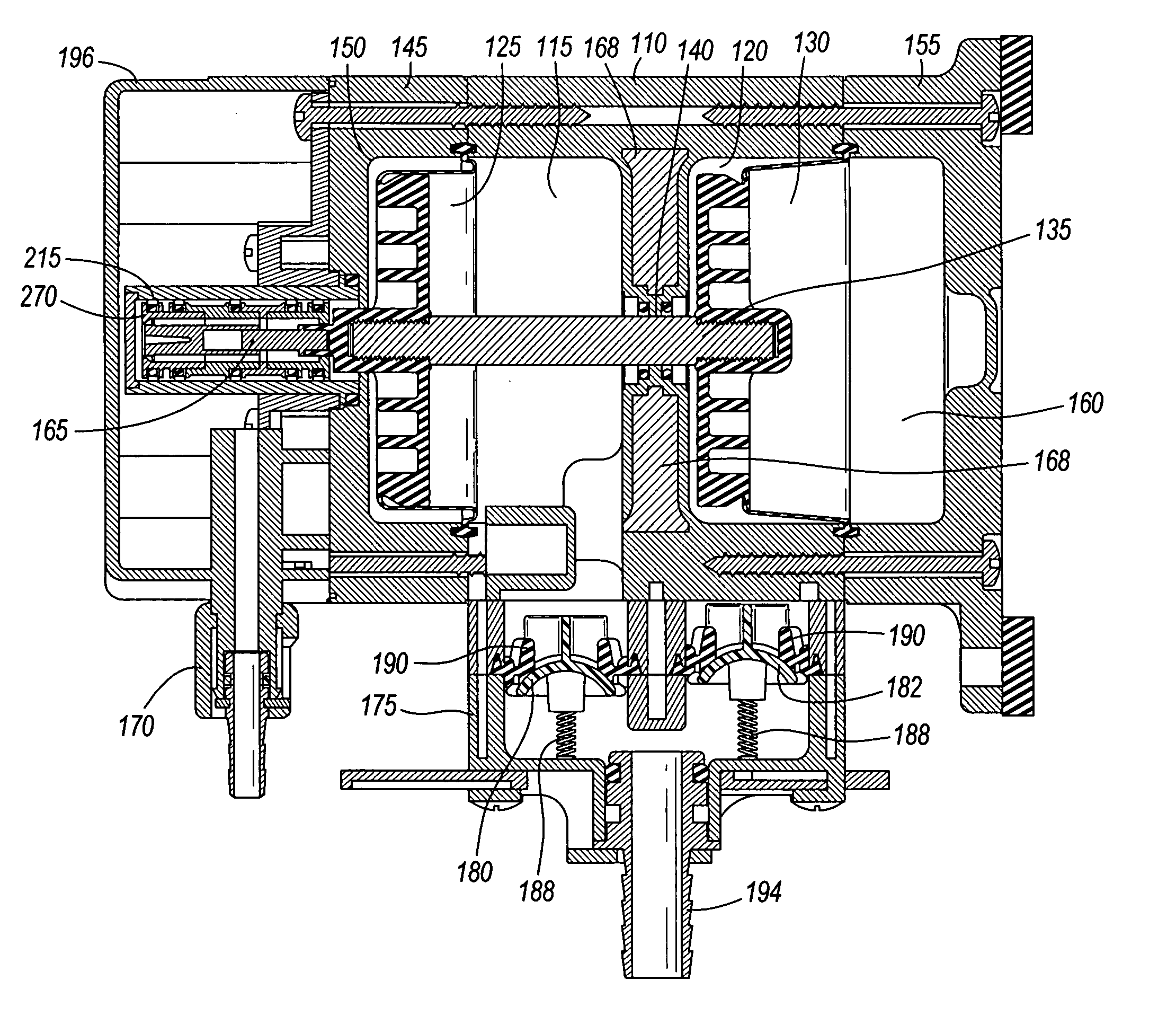 Pump and valve actuator system and method