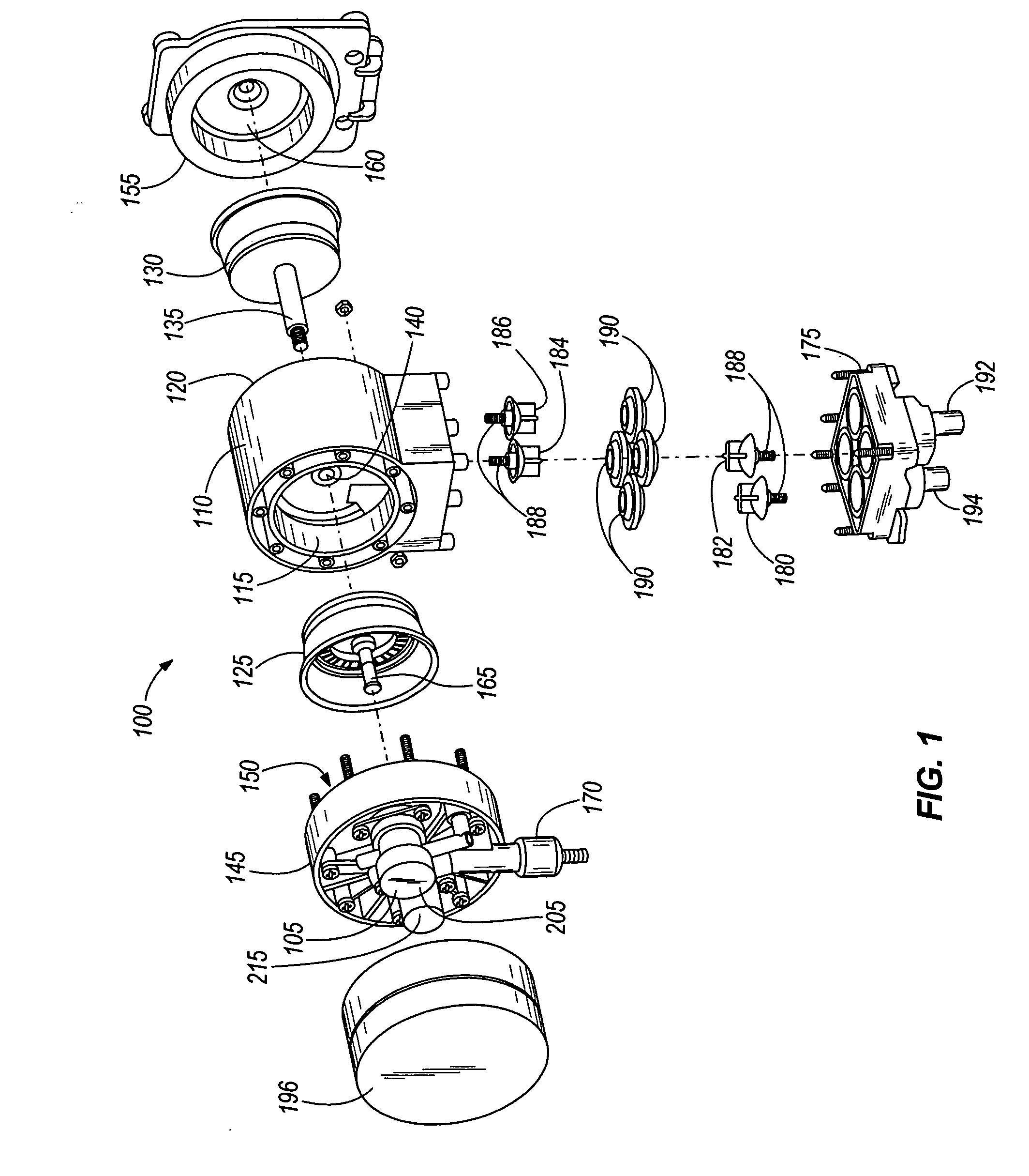Pump and valve actuator system and method