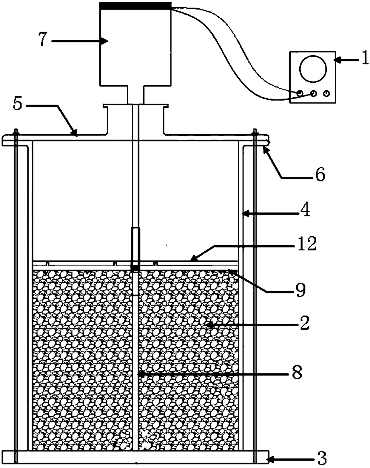 Sand abradability test experimental device and calibration experiment method of sand abrasion coefficient