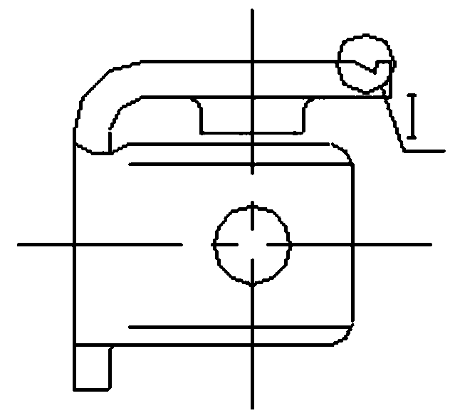 An integrated stamping forming process for the external attachment plate of the clip film chain