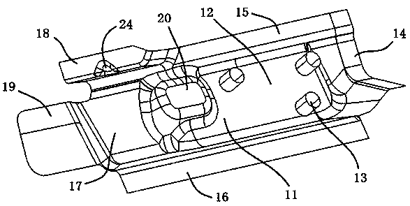Exterior rearview mirror mounting bracket and mounting structure thereof