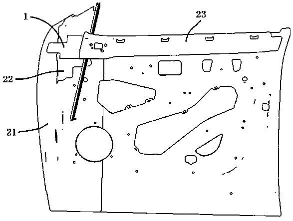 Exterior rearview mirror mounting bracket and mounting structure thereof