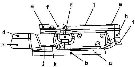 Exterior rearview mirror mounting bracket and mounting structure thereof