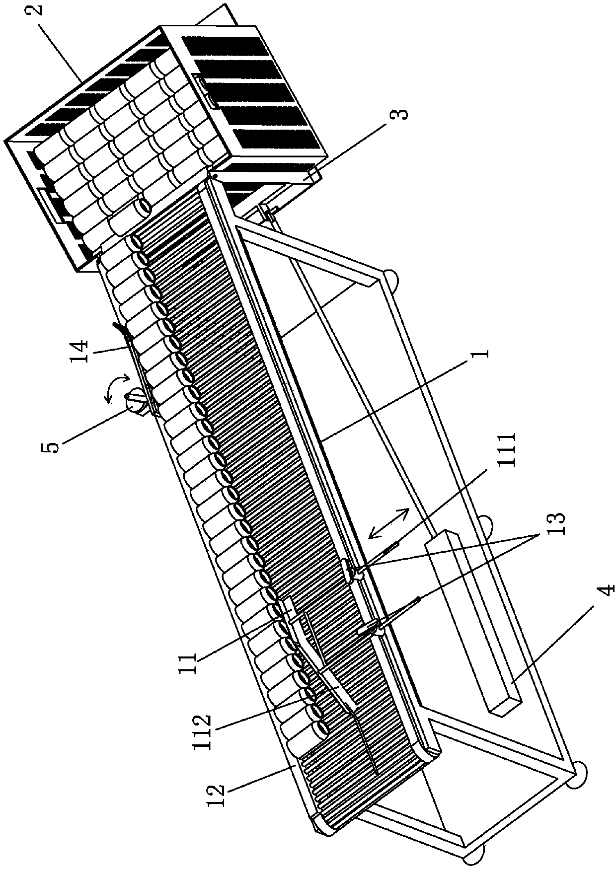 Aerosol can automatic production line collection device