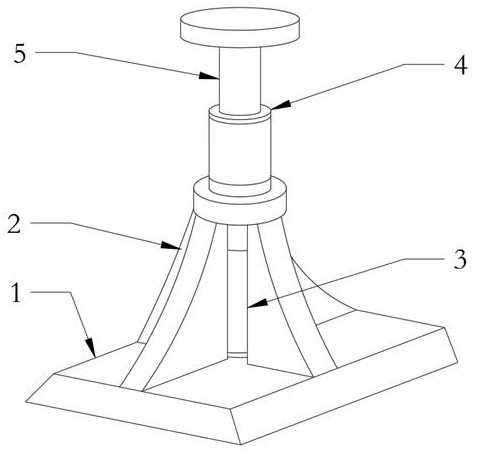 Damping device for sediment stirring equipment for concrete production